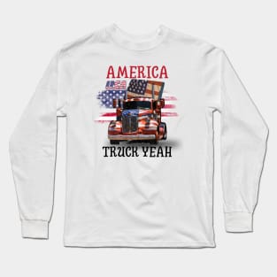 America Truck Yeah USA Long Sleeve T-Shirt